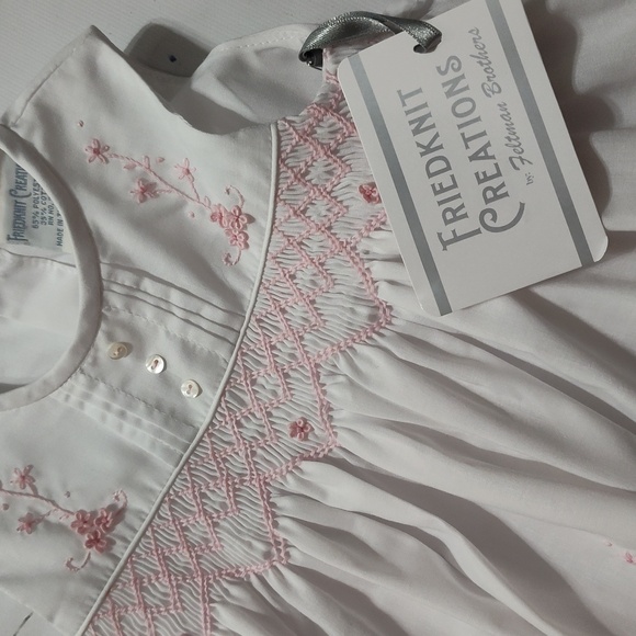 Friedknit Creations By Feltmant Brothers Smocked Dress 3m - Picture 6 of 8